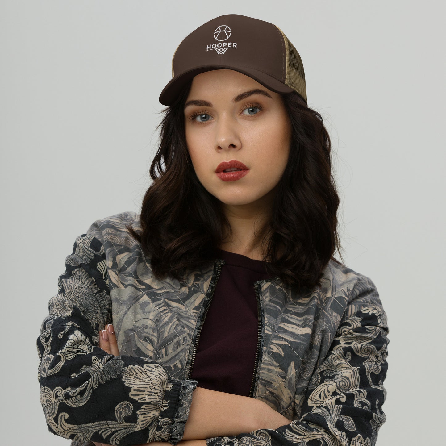 Trucker Hat Brown Khaki