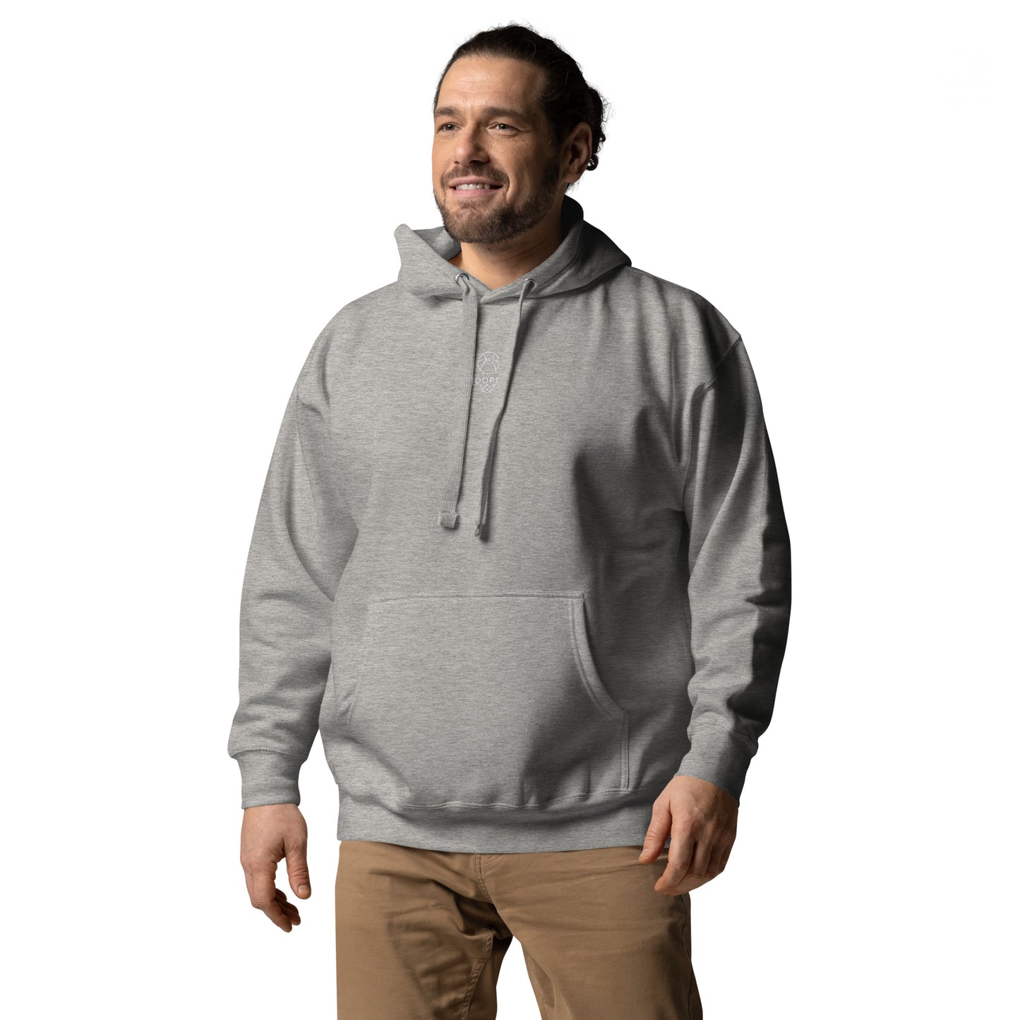 Hesi Unisex Hoodie Carbon Grey Front
