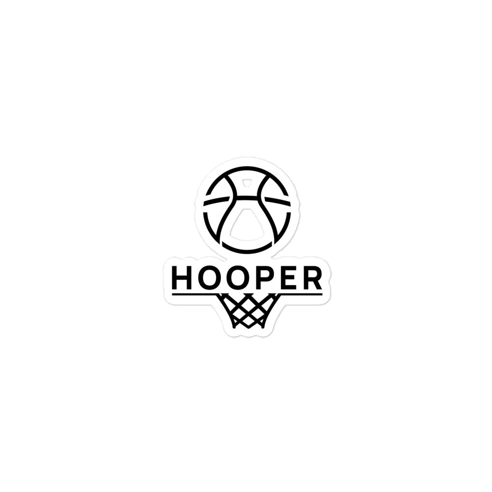 Bubble-Free Vinyl Sticker -Hooper Logo 4x4