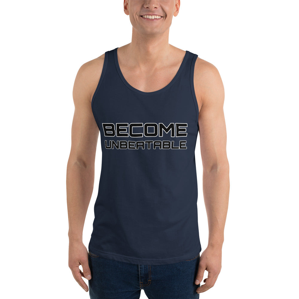 Unisex Tank Top Navy Front