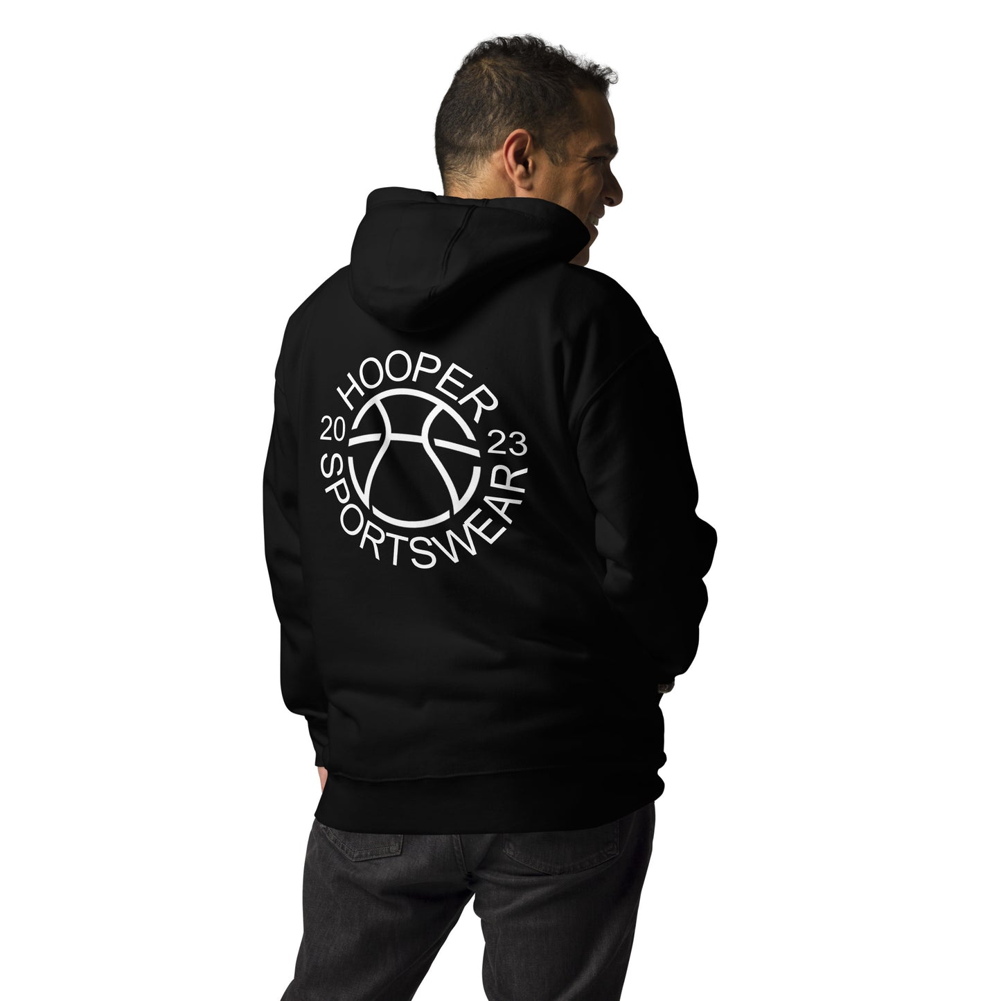 Hesi Unisex Hoodie Black Back