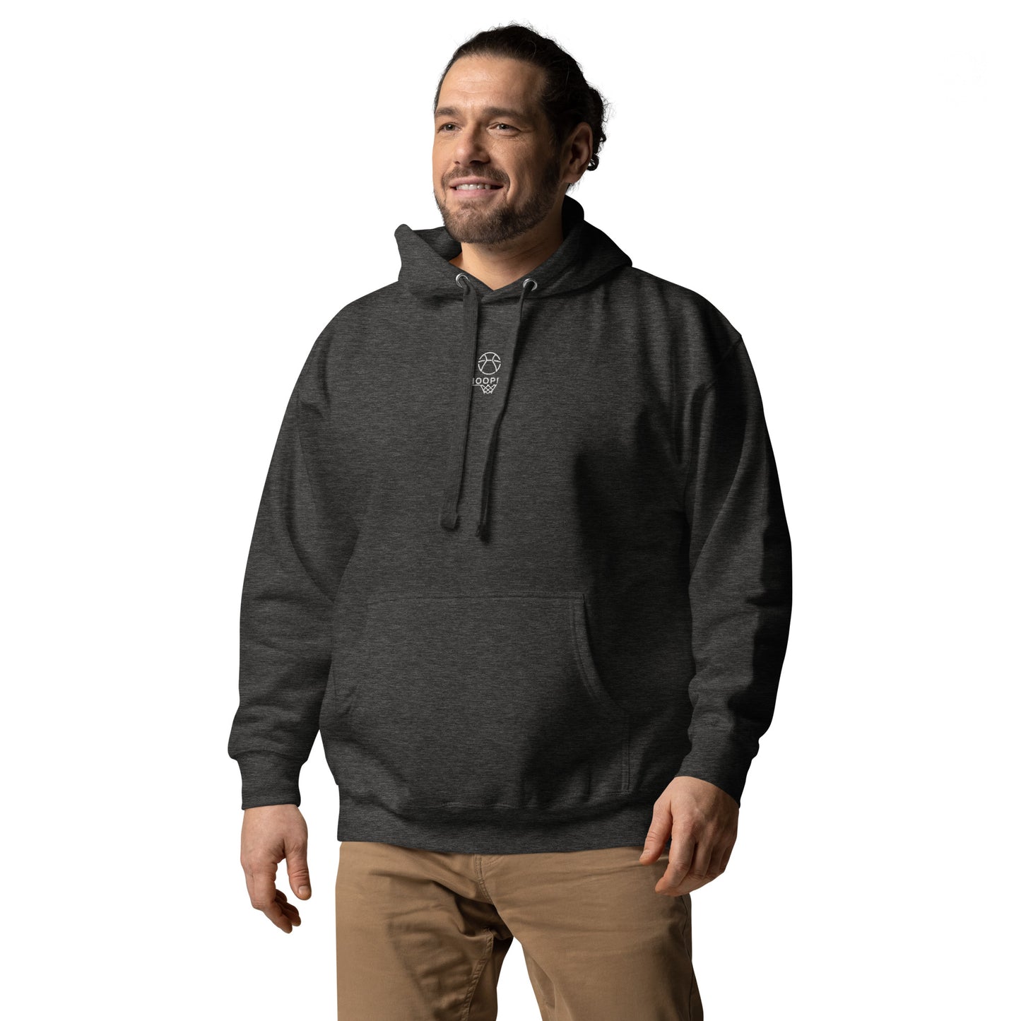 Hesi Unisex Hoodie Charcoal Heather Front