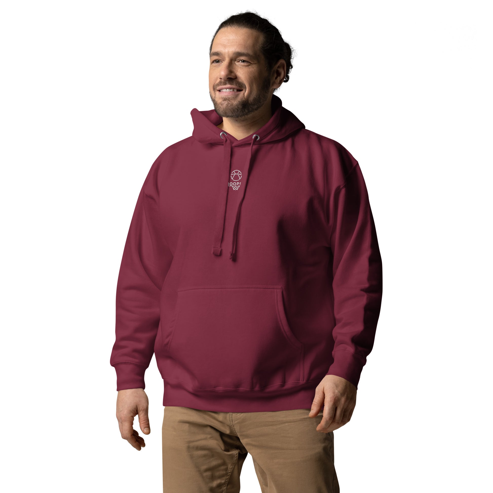 Hesi Unisex Hoodie Maroon Front